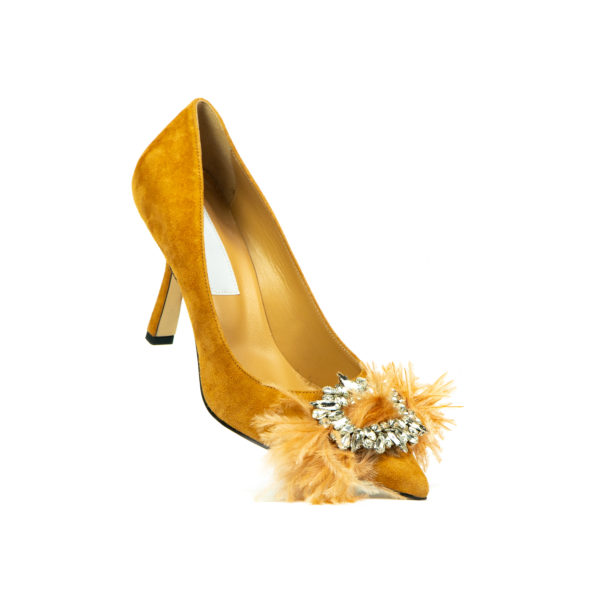 Prosperine Decolletè da Donna in Camoscio Camel Pezzi Unici