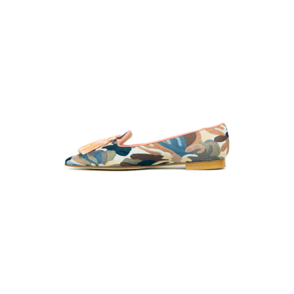 Prosperine Mocassino da Donna in Tessuto con Nappine Promozione Limitata