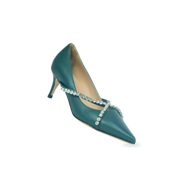 Prosperine Decolletè da Donna in Nappa con Swarovski Vendita Calda