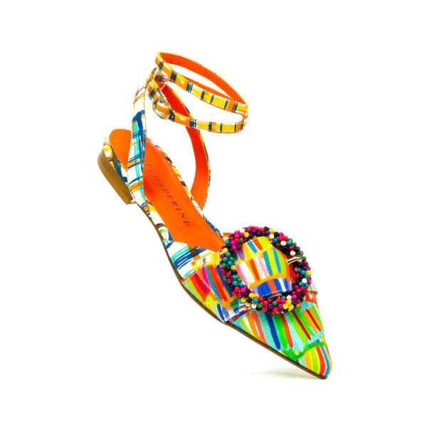 Prosperine Sandalo da Donna in Tessuto Multicolor Nuovo