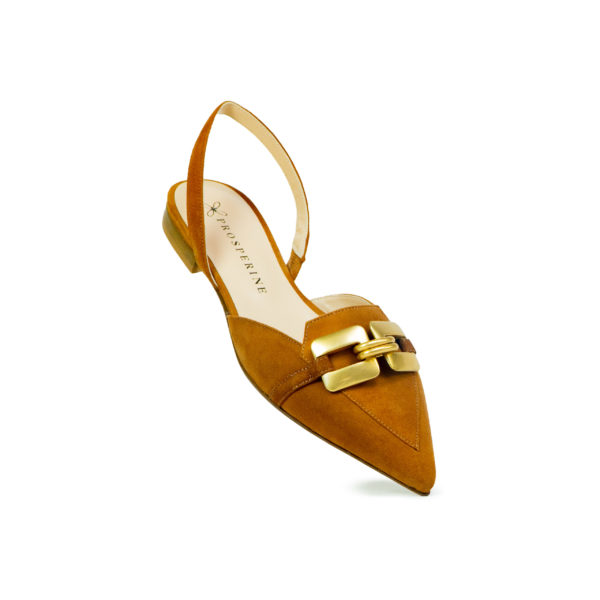 Prosperine SlingBack da Donna in Camoscio Spedizione Gratuita