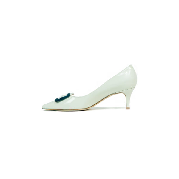 Prosperine Decolletè da Donna in Vernice color Panna Shopping Online