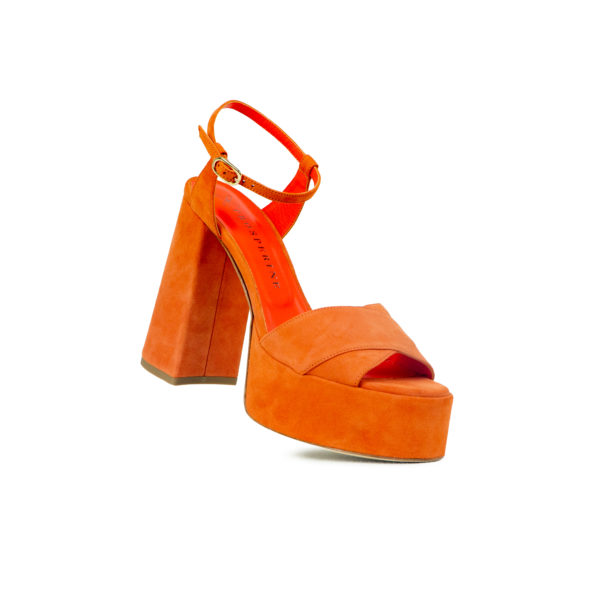 Prosperine Sandalo da Donna con Plateau in Camoscio Vendita Economica