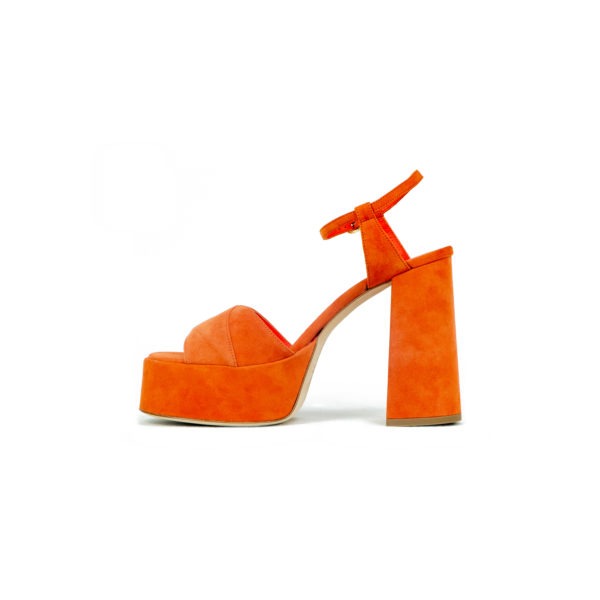 Prosperine Sandalo da Donna con Plateau in Camoscio Vendita Economica