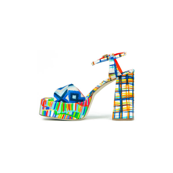 Prosperine Sandalo da Donna con Plateu Multicolor I Più Venduti