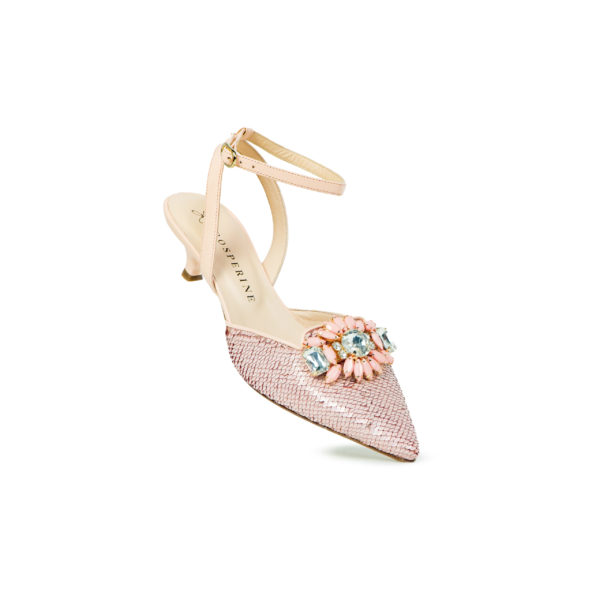 Prosperine Sandalo da Donna con Tacco 35 mm in Paillettes Negozio
