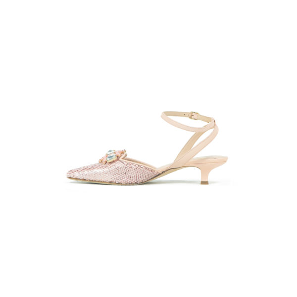 Prosperine Sandalo da Donna con Tacco 35 mm in Paillettes Negozio
