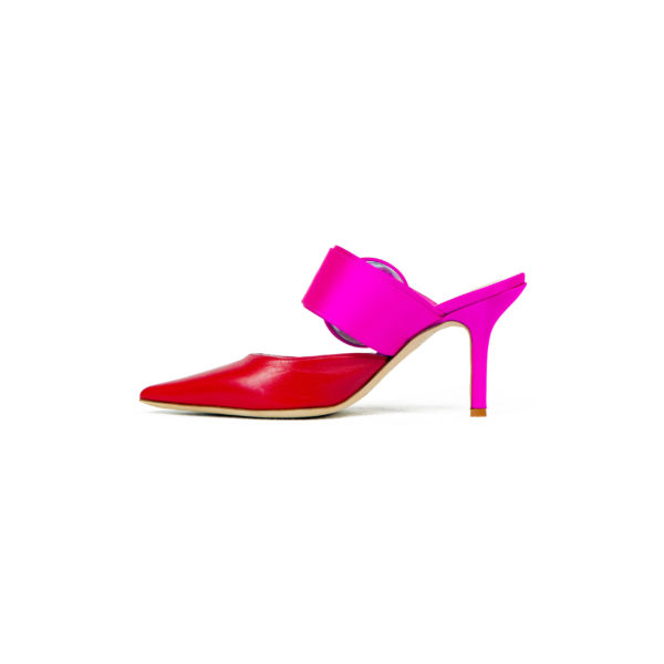 Prosperine Sandalo da Donna con Tacco in Raso e Nappa Italia