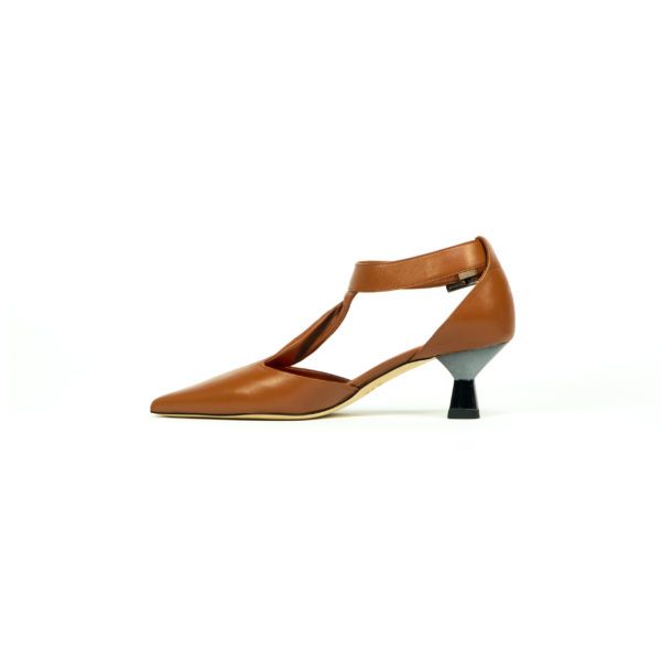Prosperine Sandalo da Donna in Nappa con Tacco Laccato 2025