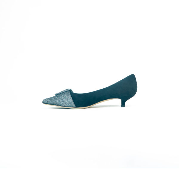 Prosperine Scarpa da Donna con Tacco in Camoscio e Glitter Fino Al -60%