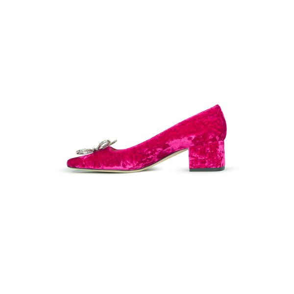Prosperine Scarpa da Donna in Velluto con Fiore Novità