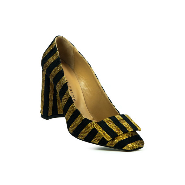 Prosperine Scarpa donna in tessuto a righe Presa