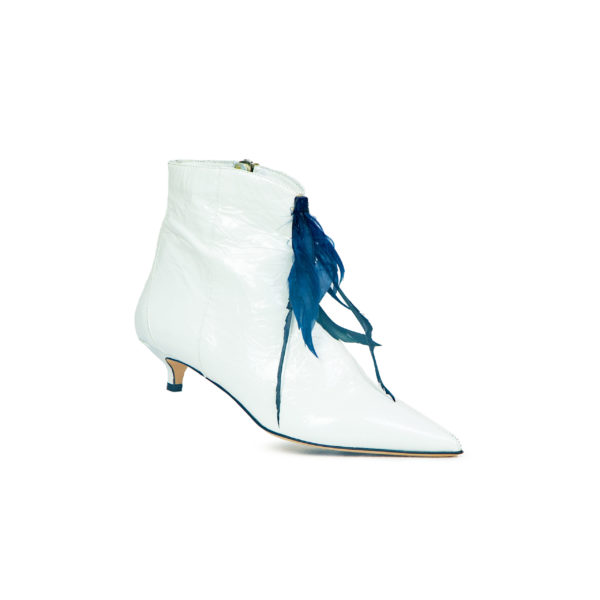 Prosperine Stivale da Donna in Vernice con Piume Offerte
