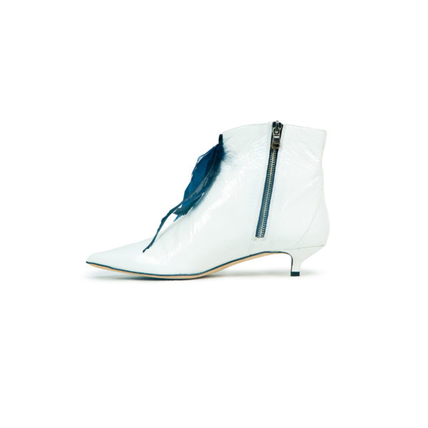 Prosperine Stivale da Donna in Vernice con Piume Offerte