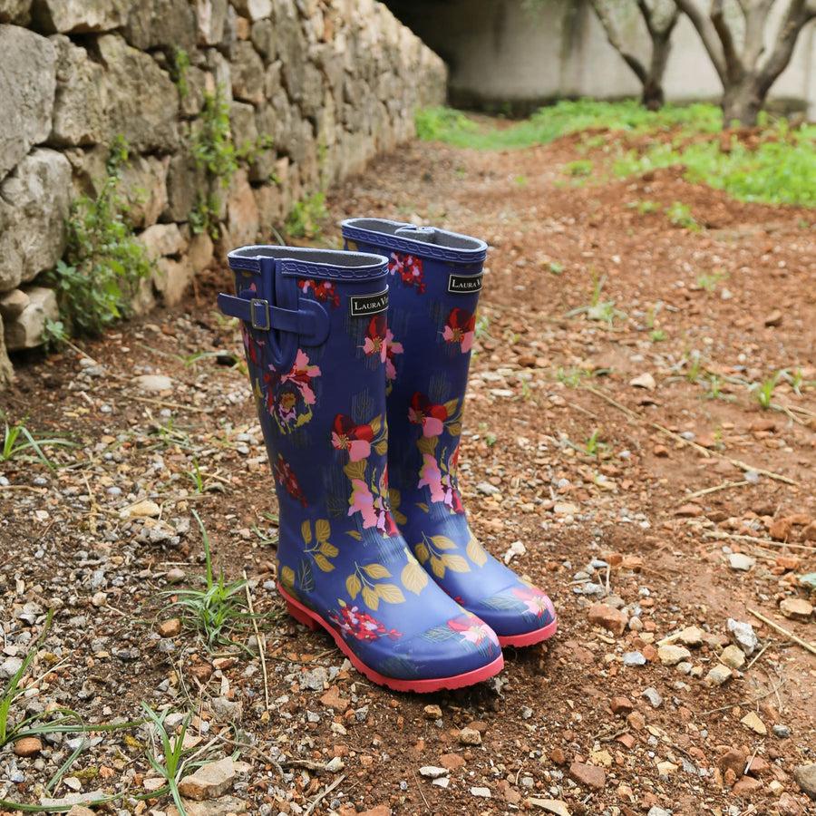 Scarpe Vita Bottes de Pluie - FLORAL Qualità
