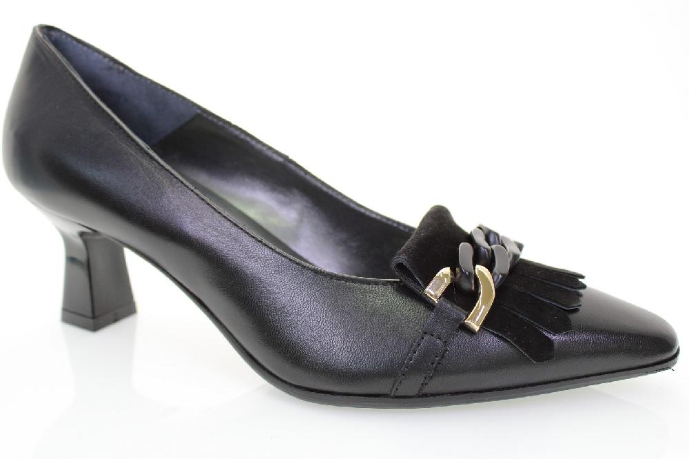 Soffice Sogno Décolleté in pelle con frangia Promozione
