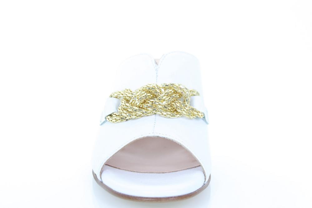 Soffice Sogno Sabot in pelle con access. catena Outlet