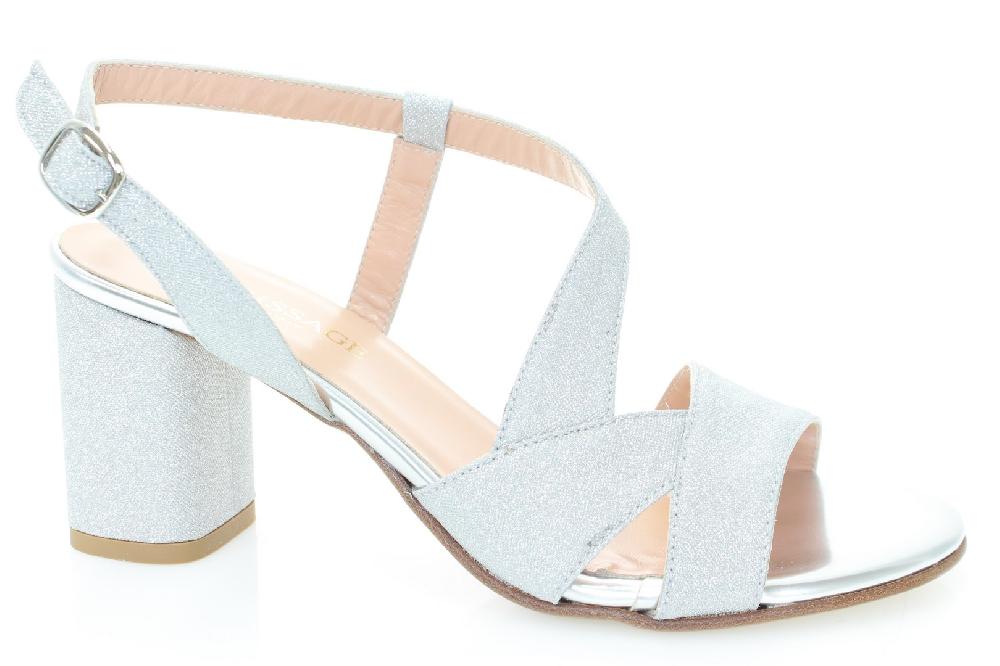 Soffice Sogno Sandalo in tessuto effetto glitter Promozione