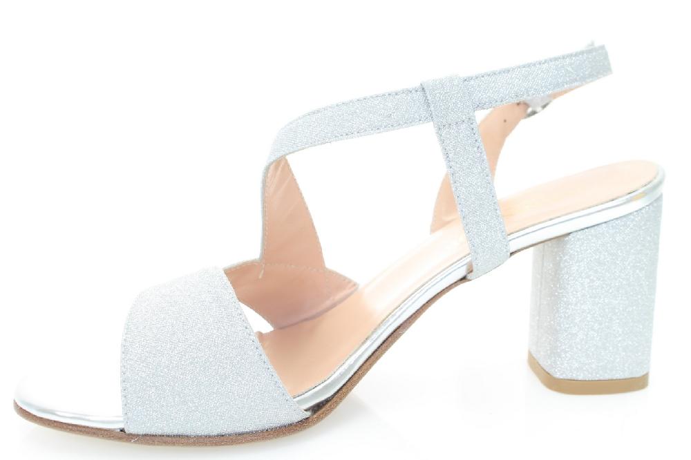 Soffice Sogno Sandalo in tessuto effetto glitter Promozione