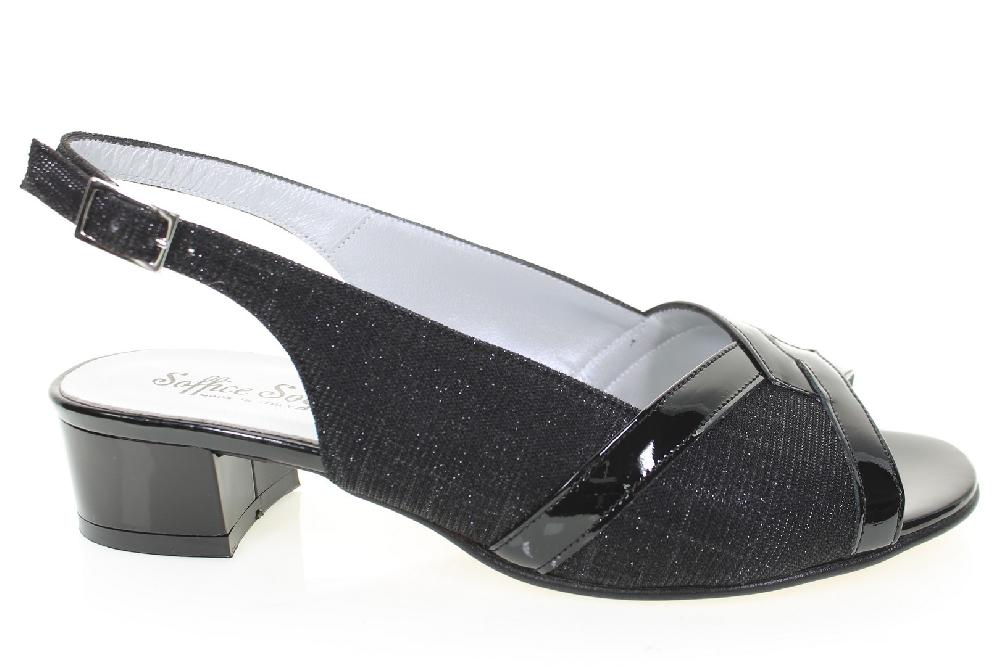 Soffice Sogno Sandalo in tessuto effetto glitter Outlet