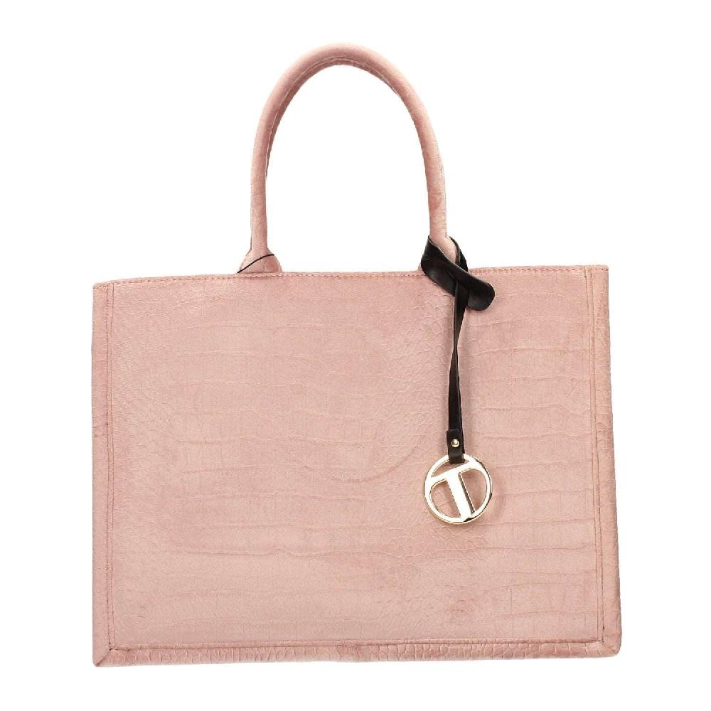 Tata Italia Borsa pied-de-poule beige e marrone Vendite Flash