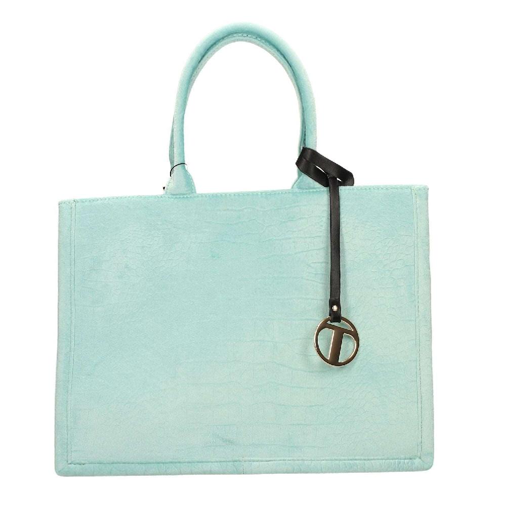 Tata Italia Borsa pied-de-poule beige e marrone Vendite Flash