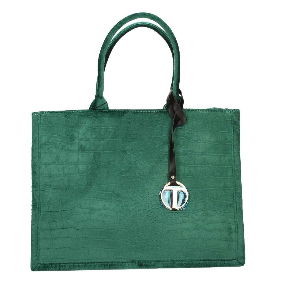 Tata Italia Borsa pied-de-poule beige e marrone Vendite Flash