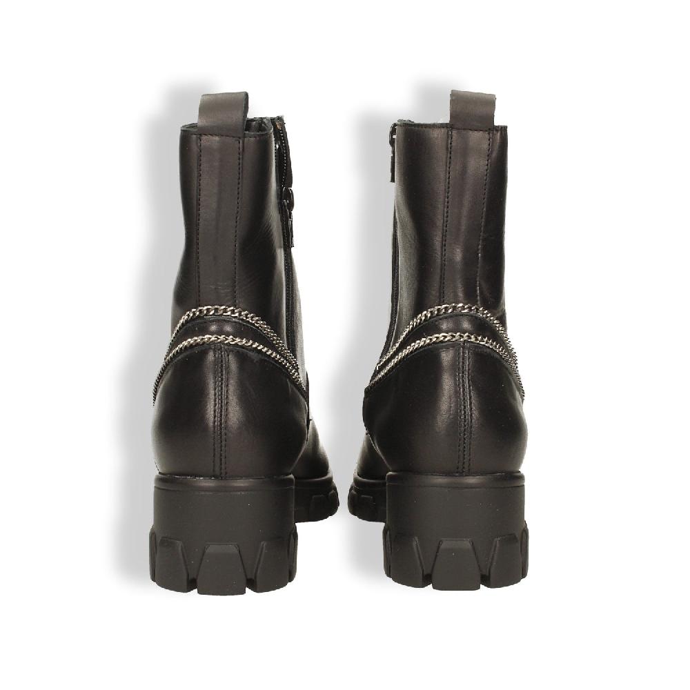 Tata Italia Stivaletti in vera pelle con zip decorativa. Tacco alto 6cm 50% di sconto per tempo limitato