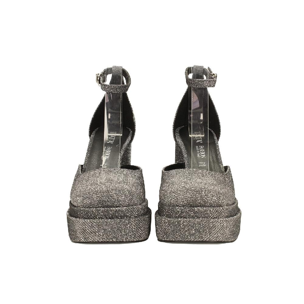 Tata Italia Décolleté glitterate con doppio plateau. Made in Italy. Tacco alto 11cm Black Friday