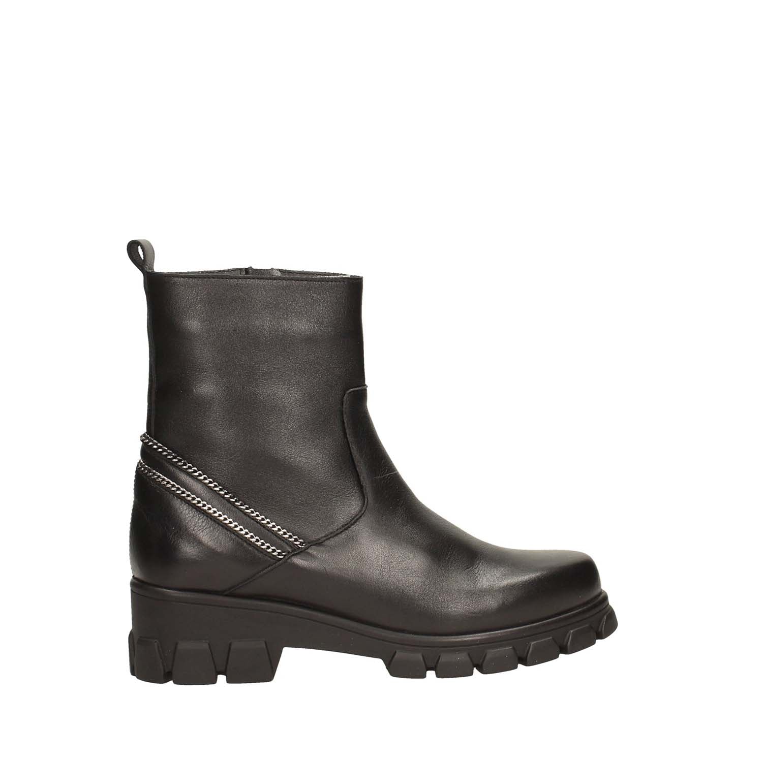Tata Italia Stivaletti in vera pelle con zip decorativa. Tacco alto 6cm Comprane uno, ottenene uno gratis