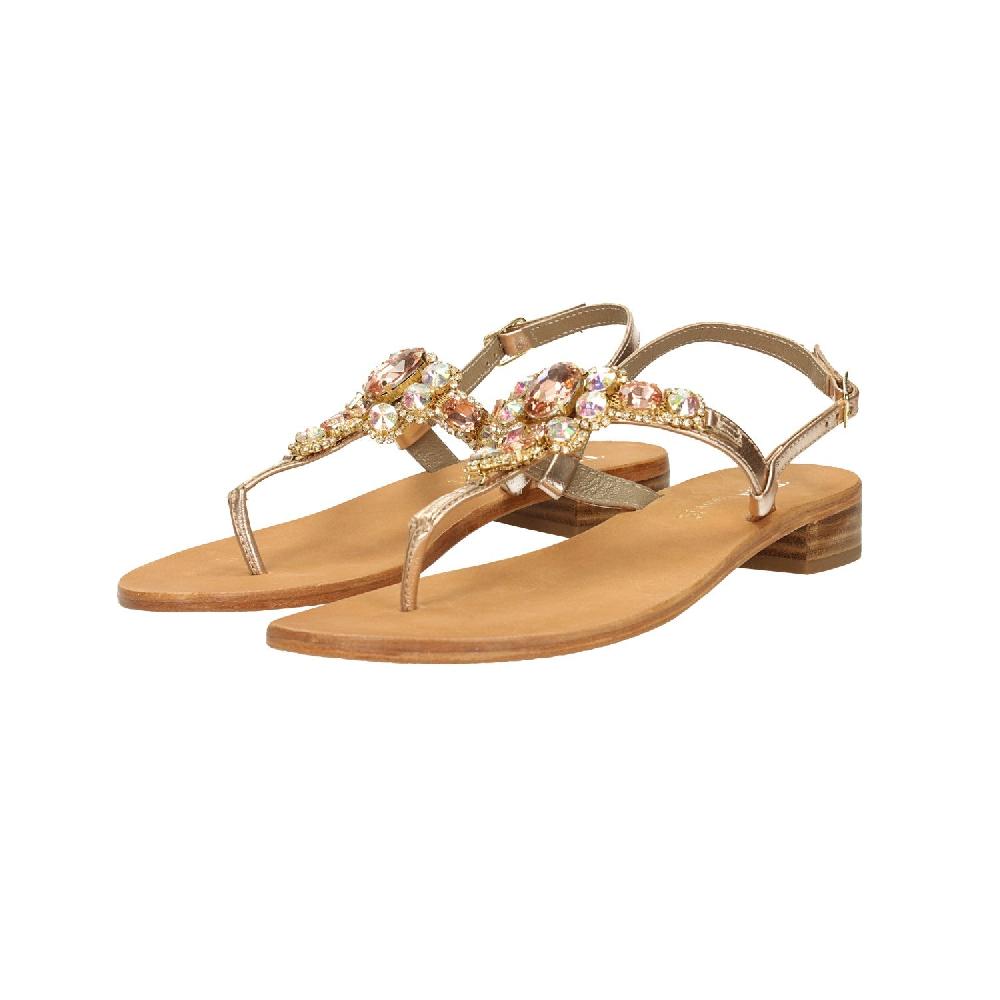 Tata Italia Sandali gioiello in vera pelle. Tacco alto 2cm In Saldo