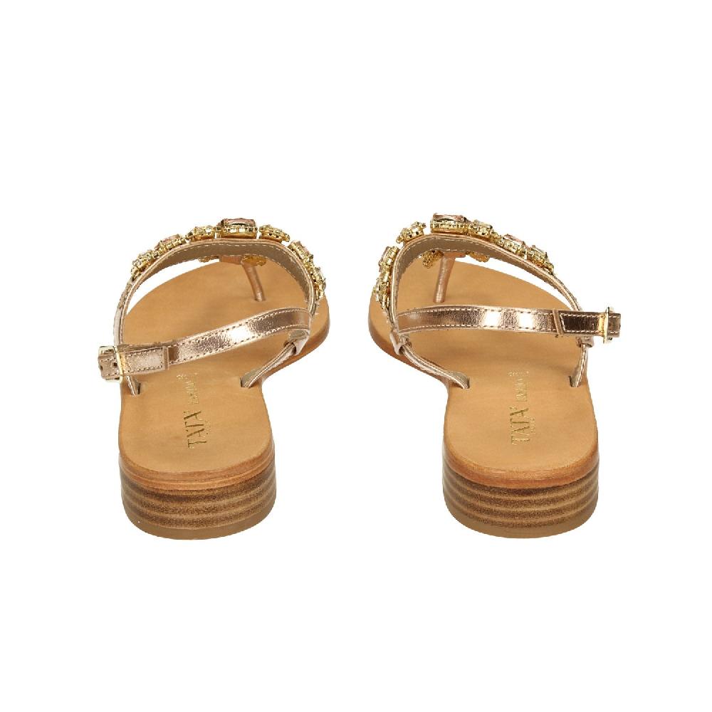 Tata Italia Sandali gioiello in vera pelle. Tacco alto 2cm In Saldo