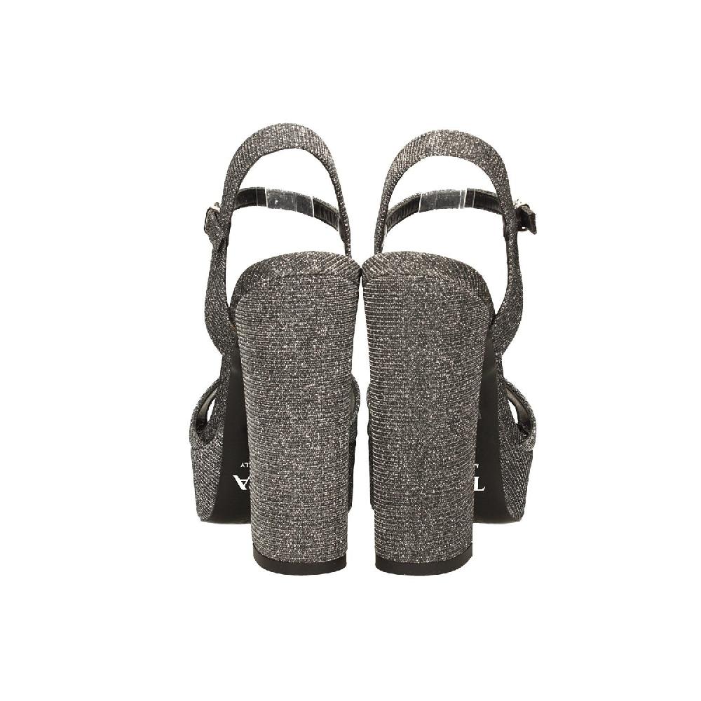 Tata Italia Sandali con plateau glitterati. Made in Italy. Tacco alto 13cm Cyber Monday