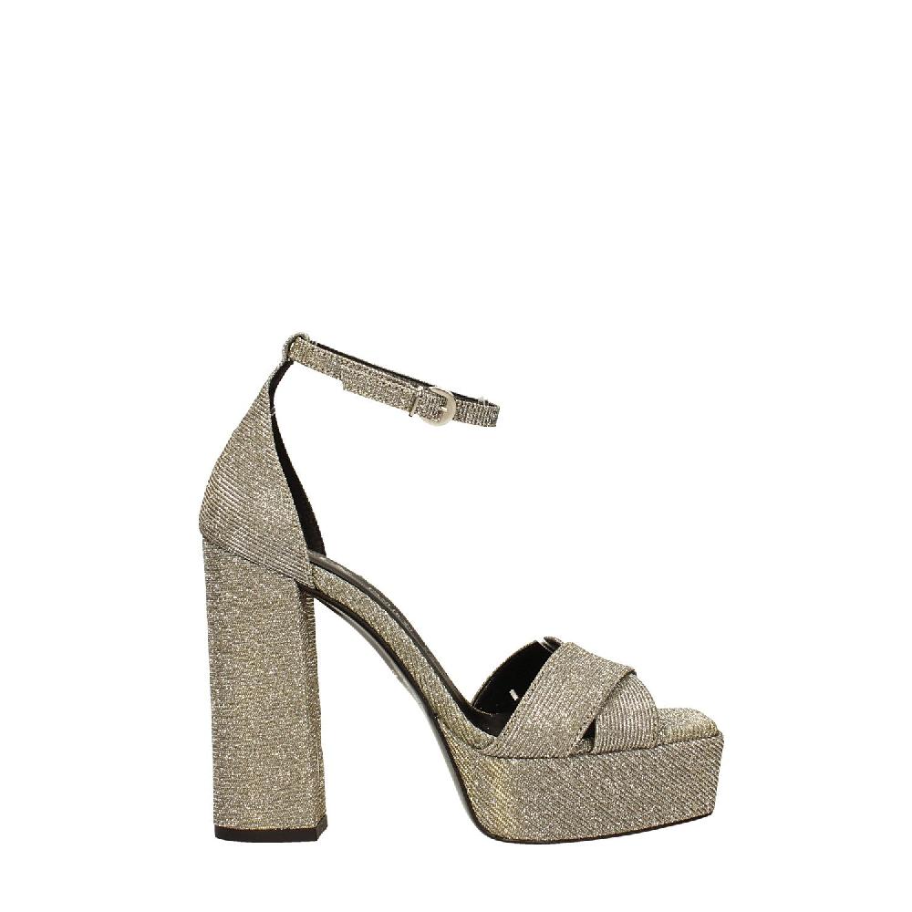 Tata Italia Sandali glitterati con plateau. Made in Italy. Tacco alto 12cm Offerta natalizia