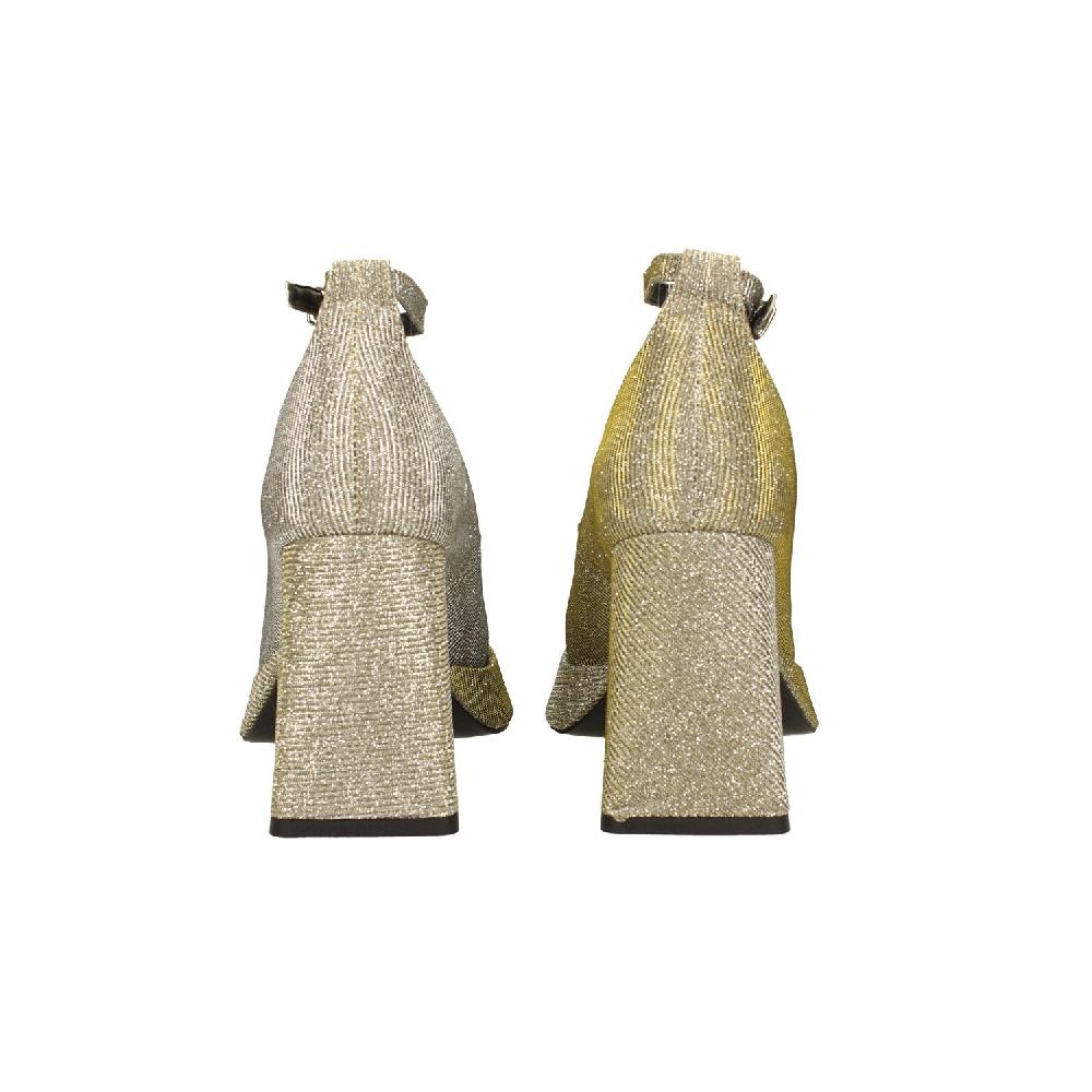 Tata Italia Décolleté glitterate. con punta squadrata e plateau. Made in Italy. Tacco alto 9cm Offerta temporanea