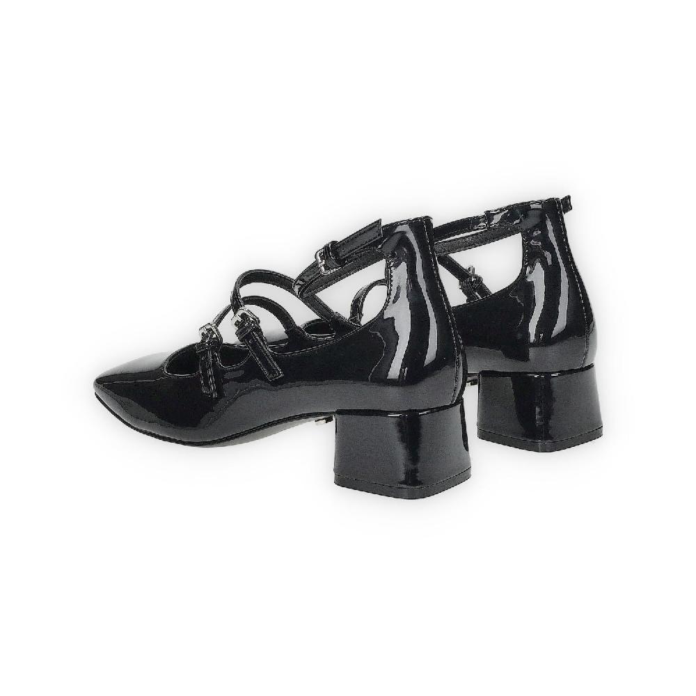 Tata Italia Décolleté nere in vernice con catenina. Tacco alto 6cm Vendita calda