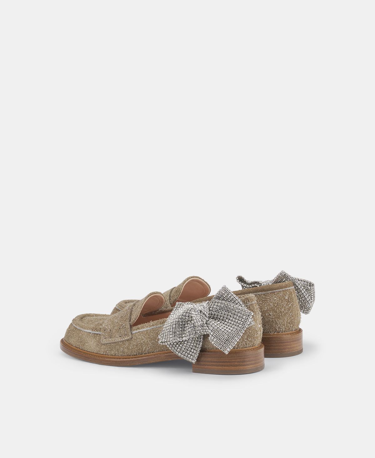 Agl Mocassino con fiocco di strass Tortora Olivia Ribbon Spedizione Gratuita