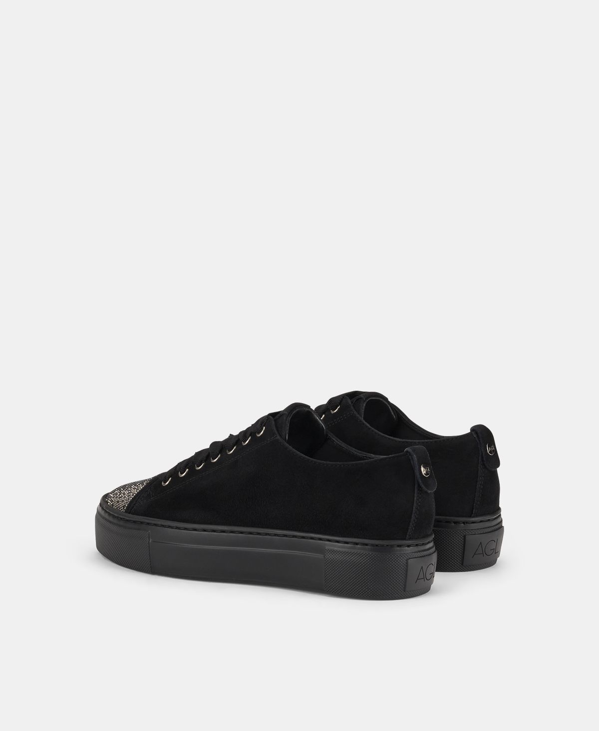 Agl Sneaker con puntina di strass Nero Vananda Crystal Soddisfazione Garantita