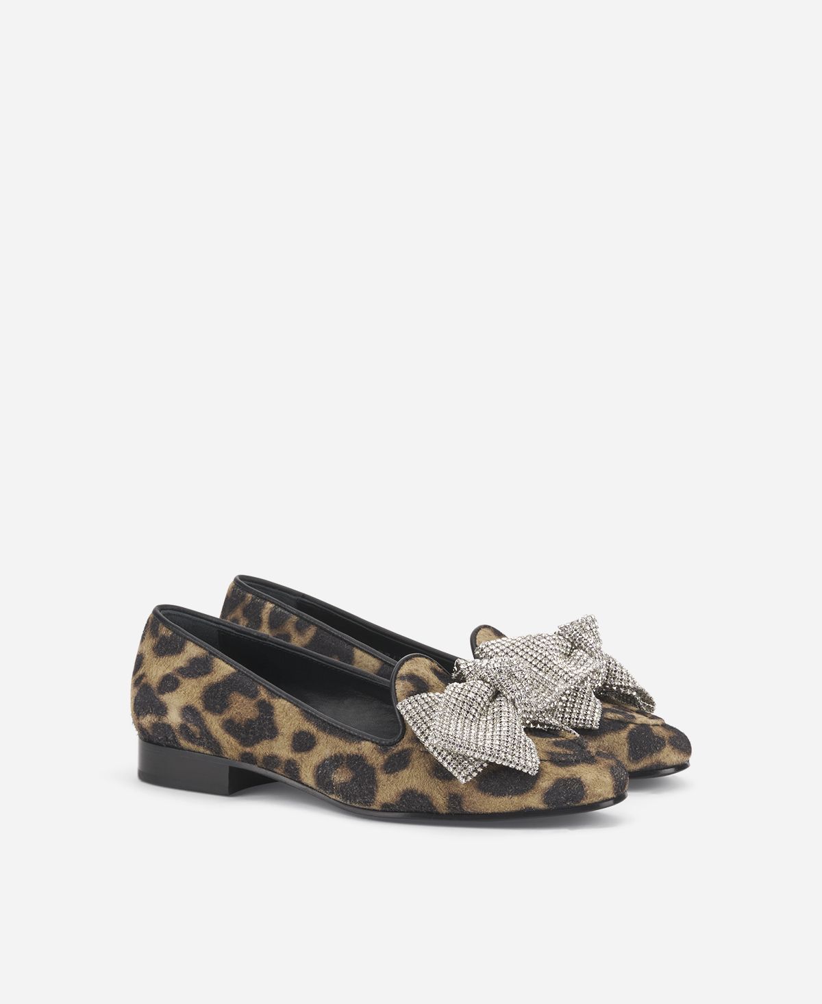 Agl Loafer con fiocco Stampa leopard Costanza Ribbon Negozi Online