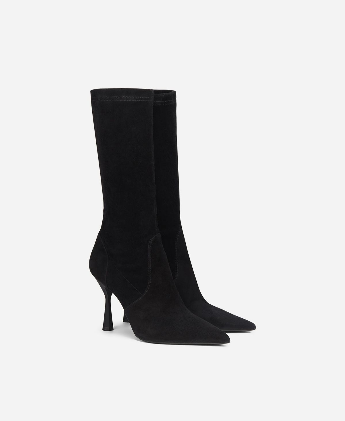 Agl Stivaletto in velour Nero LETIZIA BOOTIE Acquista Ora