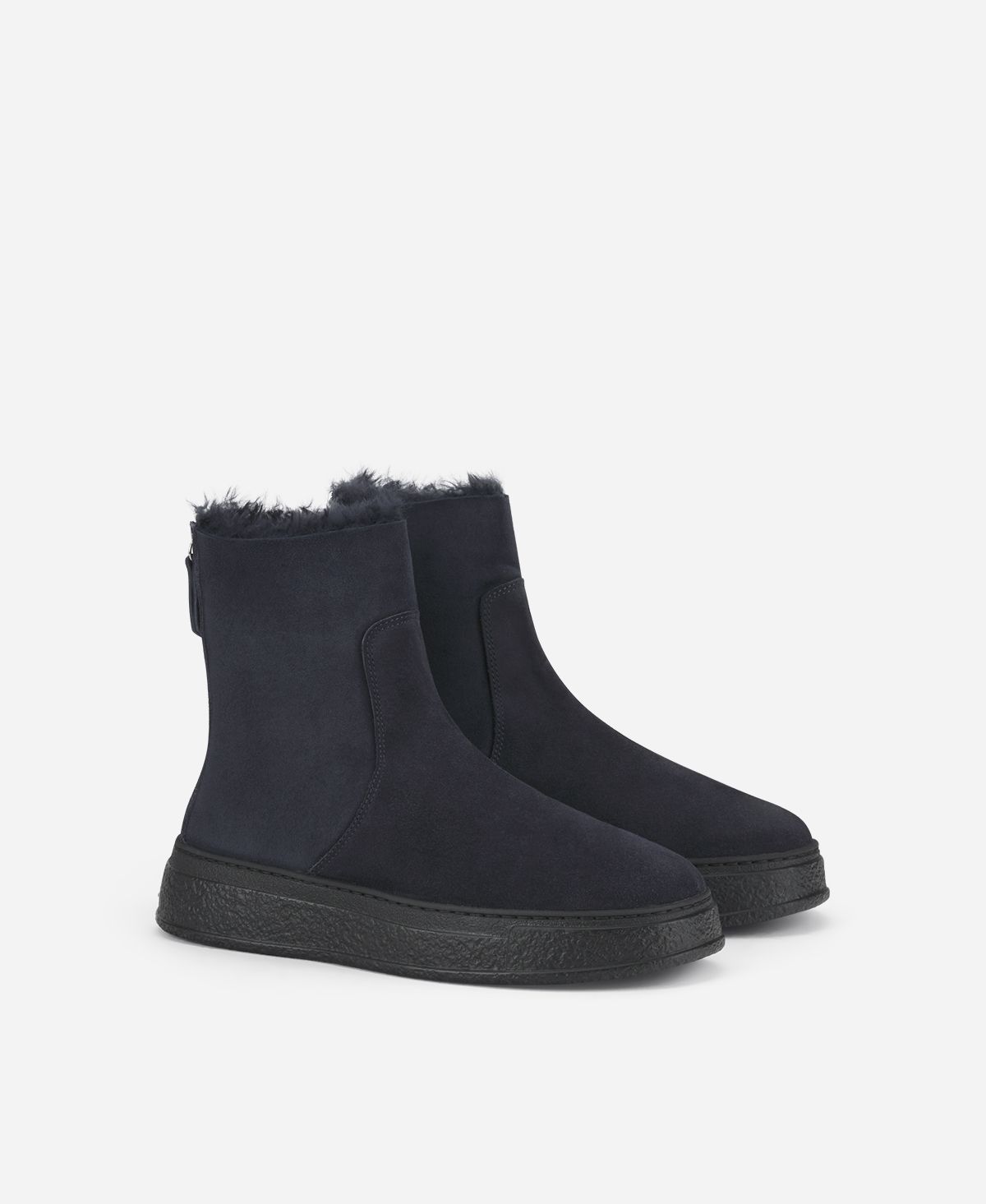 Agl Stivaletto in montone Blu Giuly Warm Outlet