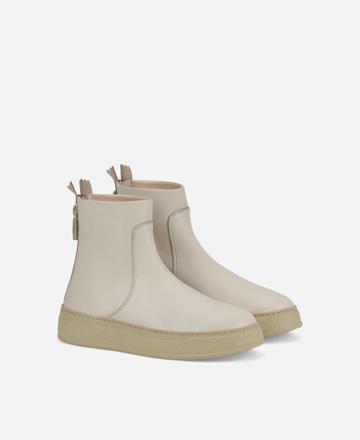 Agl Stivaletto in pelle Crema Giuly Saldi