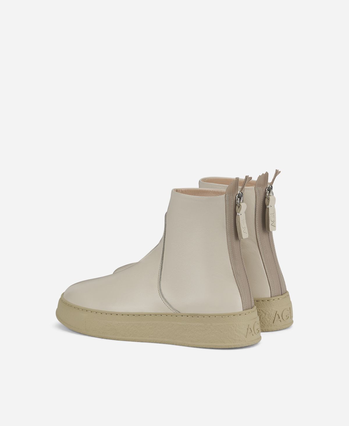 Agl Stivaletto in pelle Crema Giuly Saldi