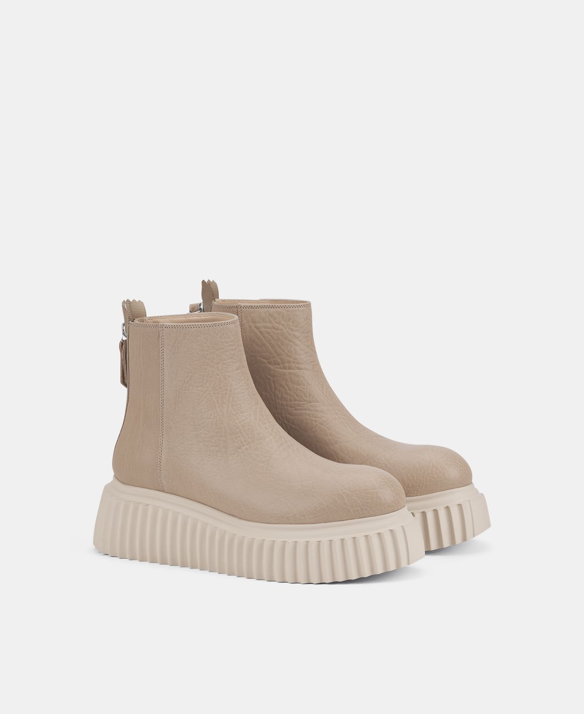 Agl Stivaletto in pelle Beige Sandy Hotsell