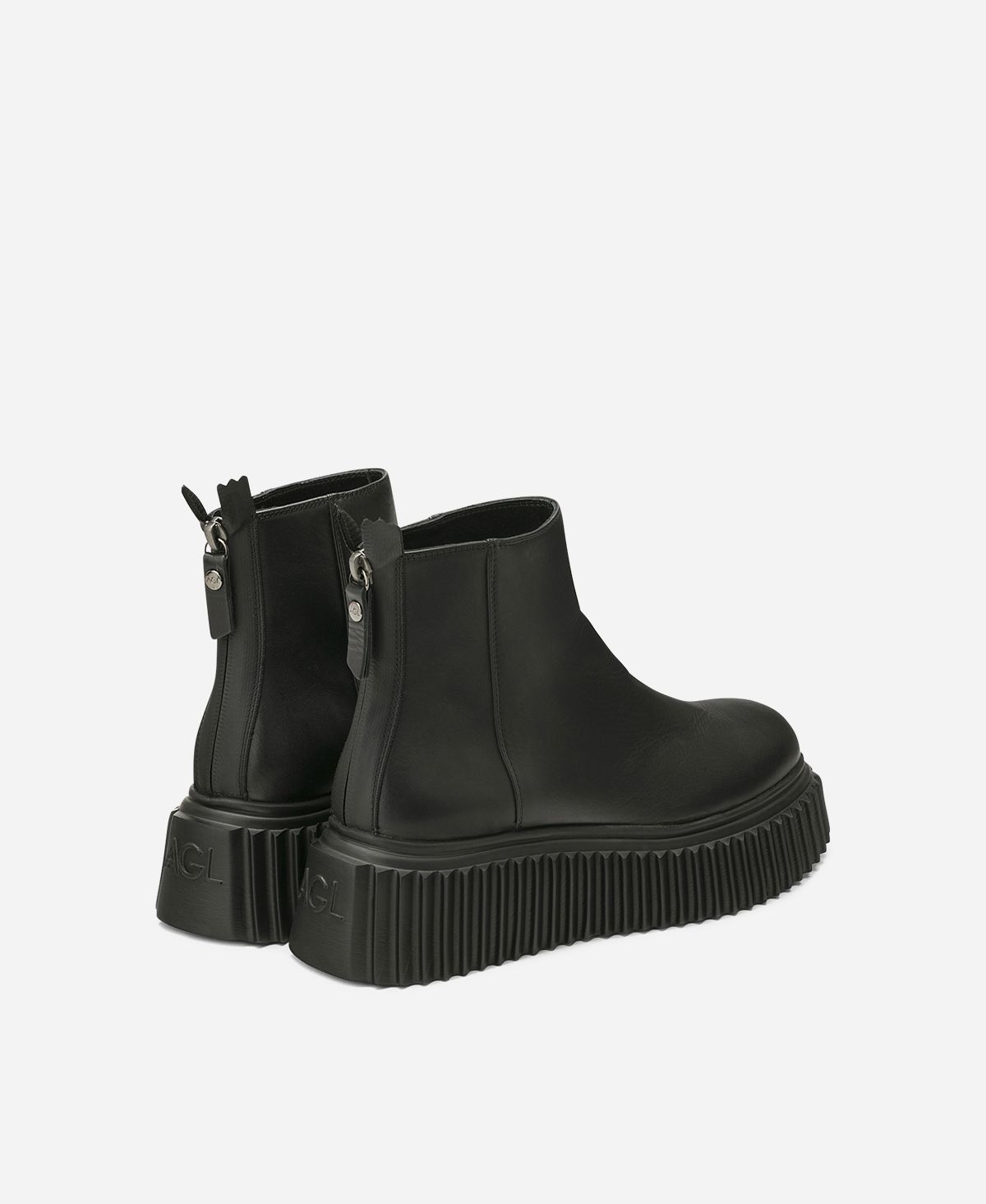Agl Stivaletto in pelle Nero Sandy Vendita Calda