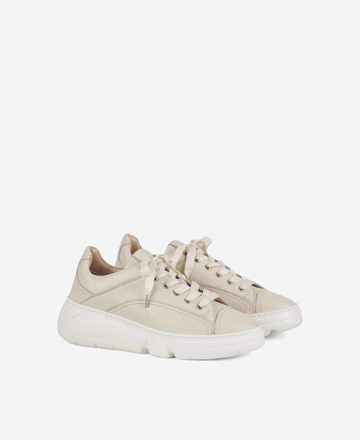 Agl Sneaker con lacci in nylon Avorio Fiona Duty-free
