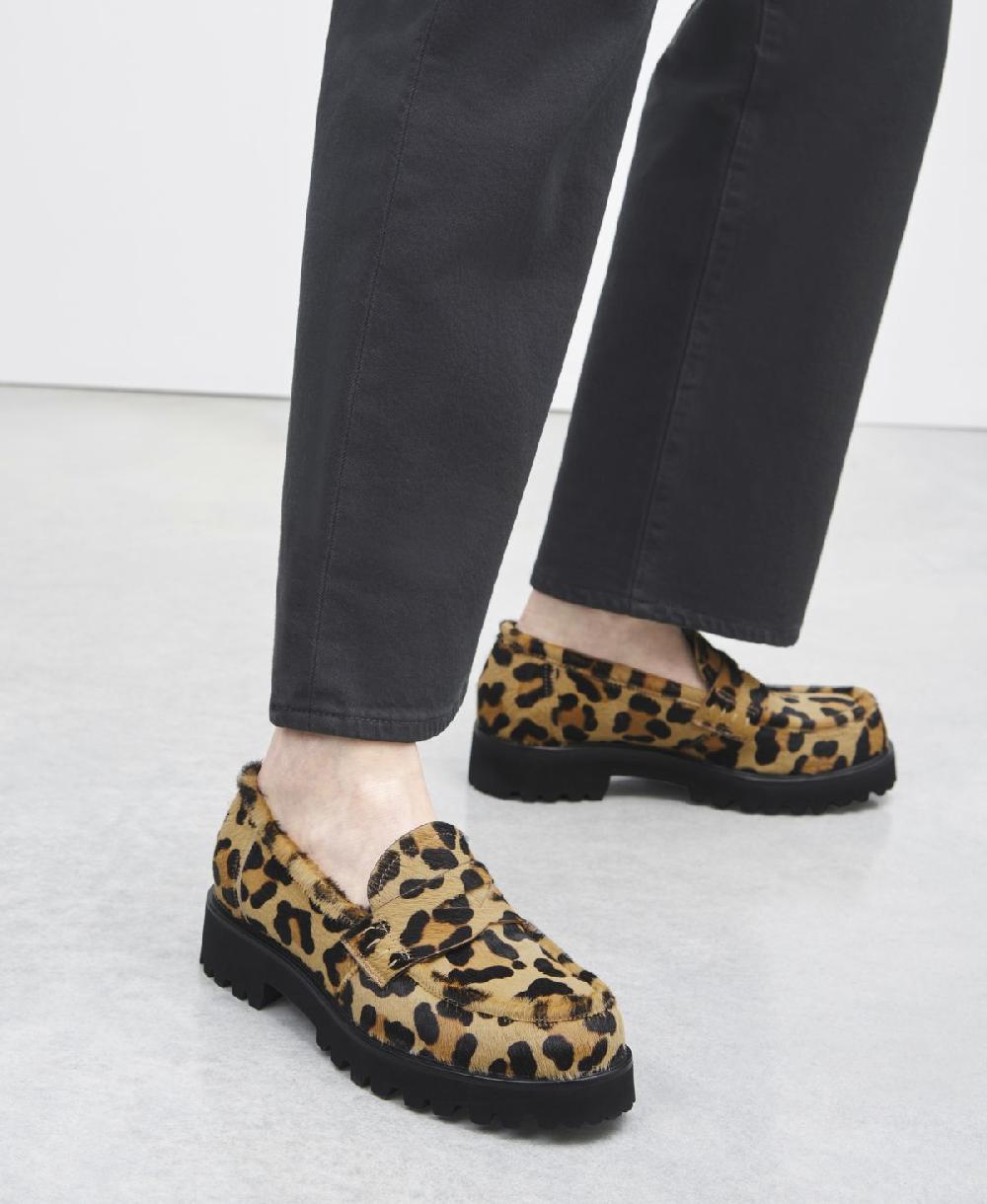 Agl Mocassino animalier con suola chunky Stampa leopard Goldie In Linea