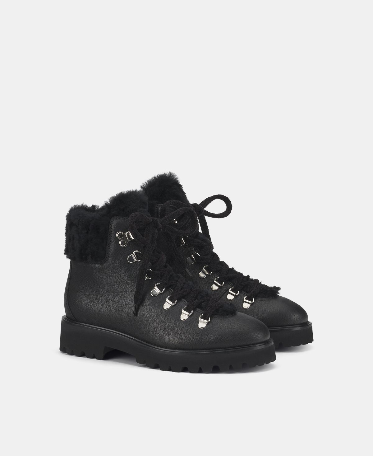 Agl Stivaletto con pelliccia Nero Goldie Mountain 2025