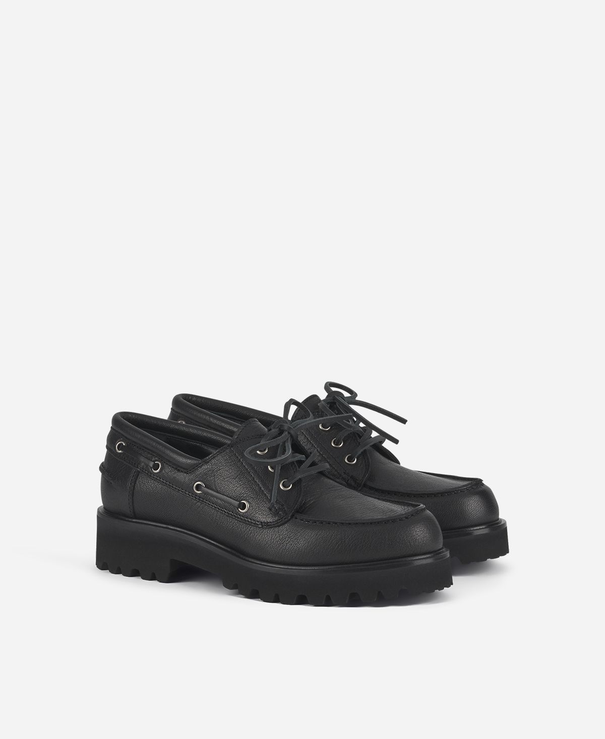 Agl Stringata in pelle Nero Goldie Barca 2025
