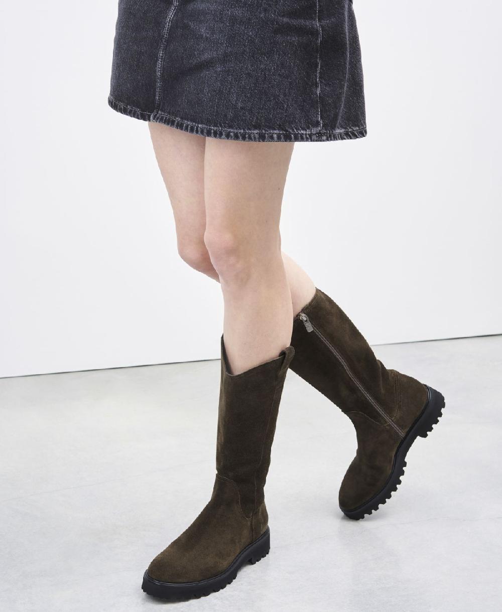 Agl Stivale in velour waterproof Brown Goldie Boot Qualità